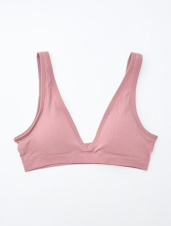 Conjunto de 2 tops sem costuras com textura canelada