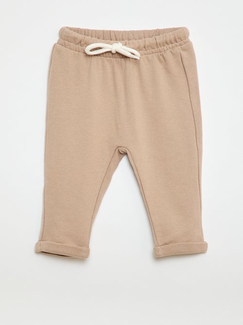 Pack de 2 calças de jogging em french terry - Kiabi