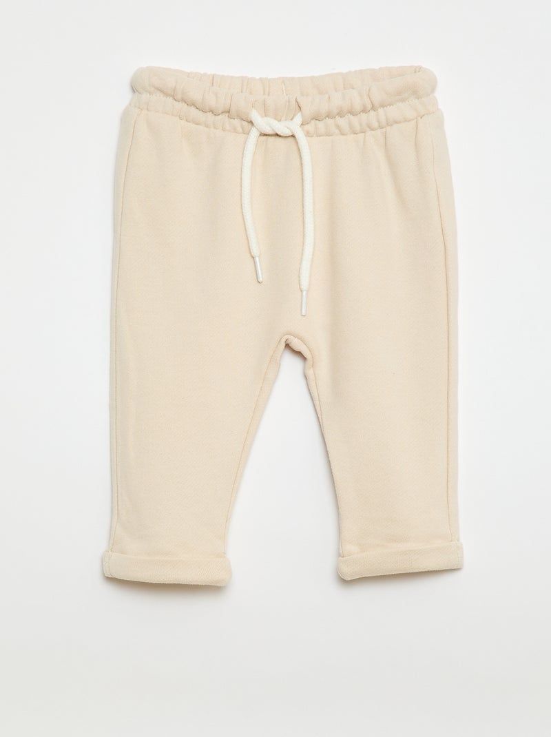 Pack de 2 calças de jogging em french terry Cinza - Kiabi