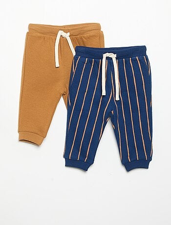 Pack de 2 calças de moletão