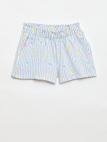 Pack de 2 calções com cintura elástica