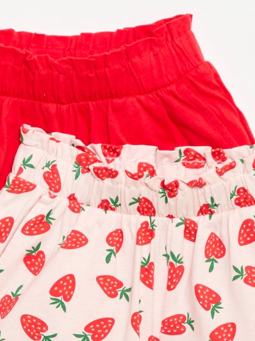 Pack de 2 calções com cintura elástica - Kiabi