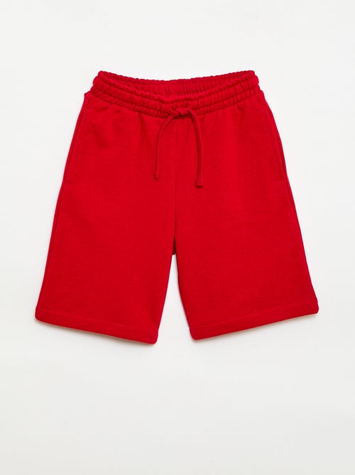 Pack de 2 calções de algodão lisos - Kiabi