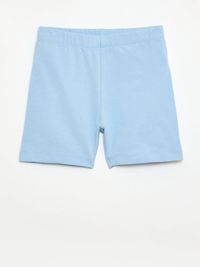 Pack de 2 calções de ciclista Azul - Kiabi
