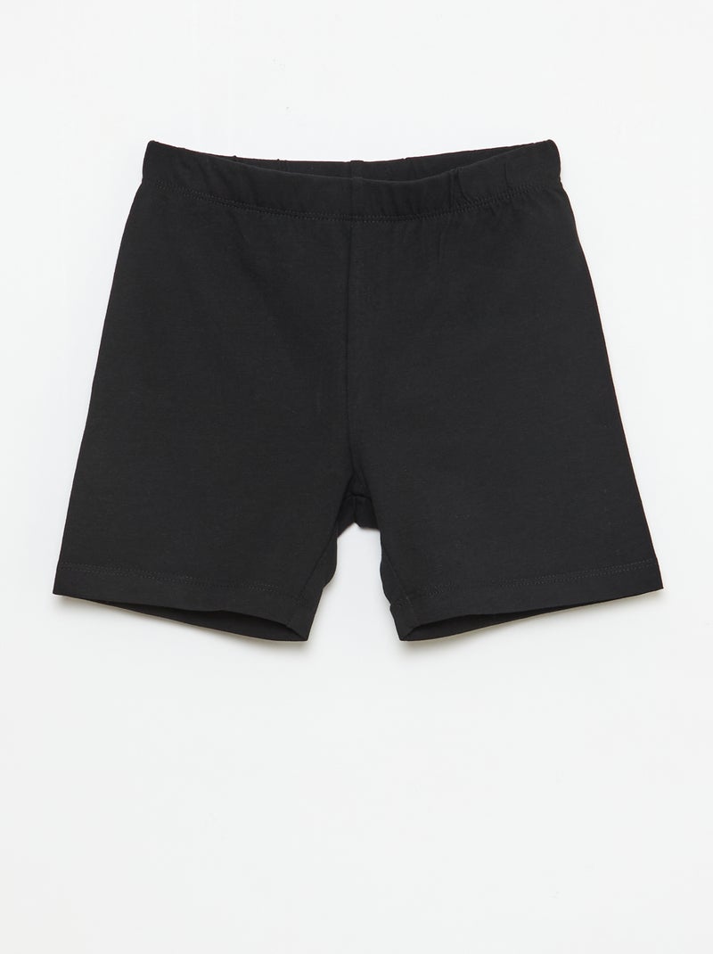Pack de 2 calções de ciclista Preto - Kiabi