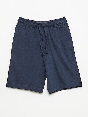 Pack de 2 calções de jersey de algodão lisos
