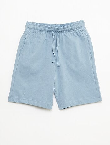 Pack de 2 calções de jersey de algodão lisos