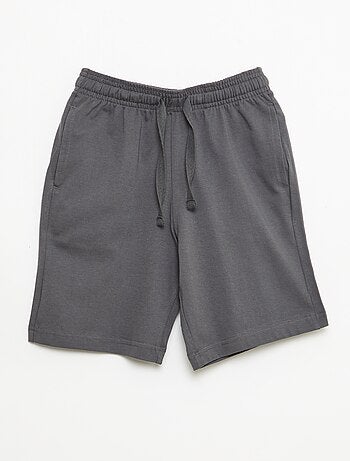 Pack de 2 calções de jersey de algodão lisos