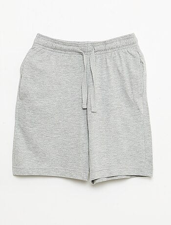 Pack de 2 calções de jersey de algodão lisos