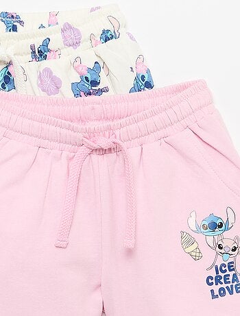 Pack de 2 calções 'Disney' em moletão não cardado