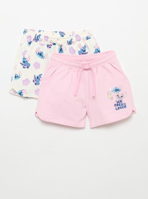 Pack de 2 calções \'Disney\' em moletão não cardado - Kiabi