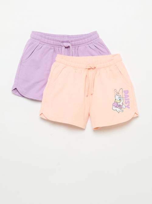 Pack de 2 calções 'Disney' em moletão não cardado - Kiabi