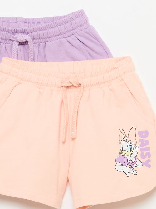 Pack de 2 calções 'Disney' em moletão não cardado - Kiabi