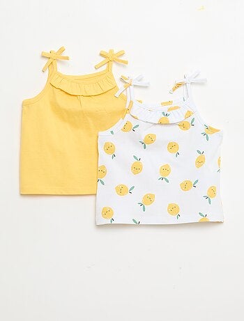 Pack de 2 camisolas de alças