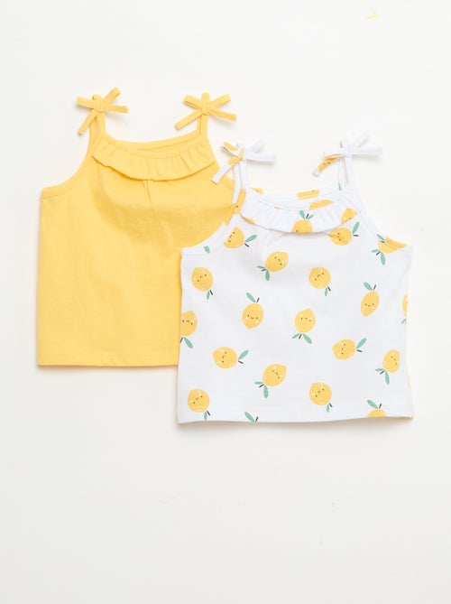Pack de 2 camisolas de alças - Kiabi