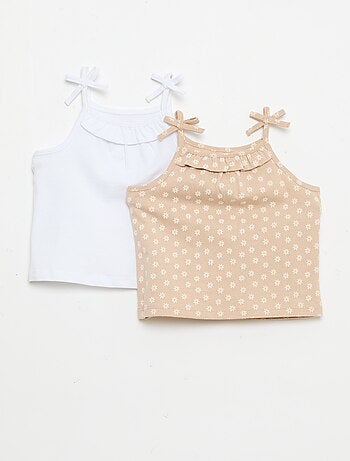 Pack de 2 camisolas de alças