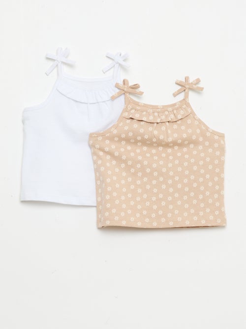 Pack de 2 camisolas de alças - Kiabi