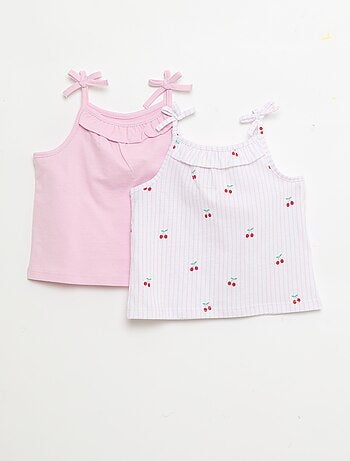 Pack de 2 camisolas de alças