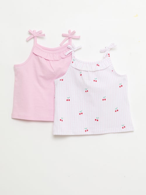 Pack de 2 camisolas de alças - Kiabi
