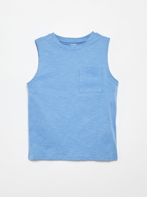 Pack de 2 camisolas de alças com bolso no peito - Kiabi