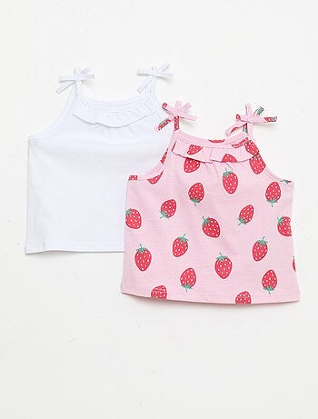 Pack de 2 camisolas de alças