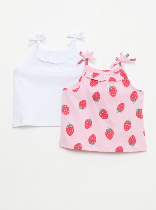 Pack de 2 camisolas de alças - Kiabi