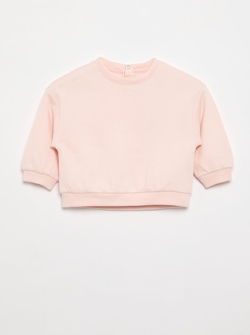 Pack de 2 camisolas de moletão Rosa - Kiabi