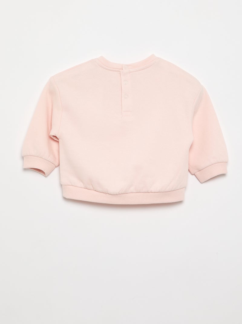 Pack de 2 camisolas de moletão Rosa - Kiabi