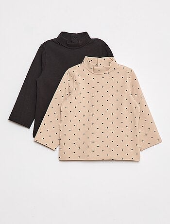 Pack de 2 camisolas interiores de gola alta