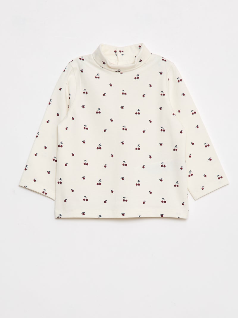 Pack de 2 camisolas interiores de gola alta Branco - Kiabi