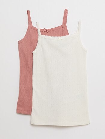 Pack de 2 camisolas interiores termorreguladoras em algodão