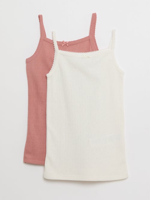 Pack de 2 camisolas interiores termorreguladoras em algodão - Kiabi