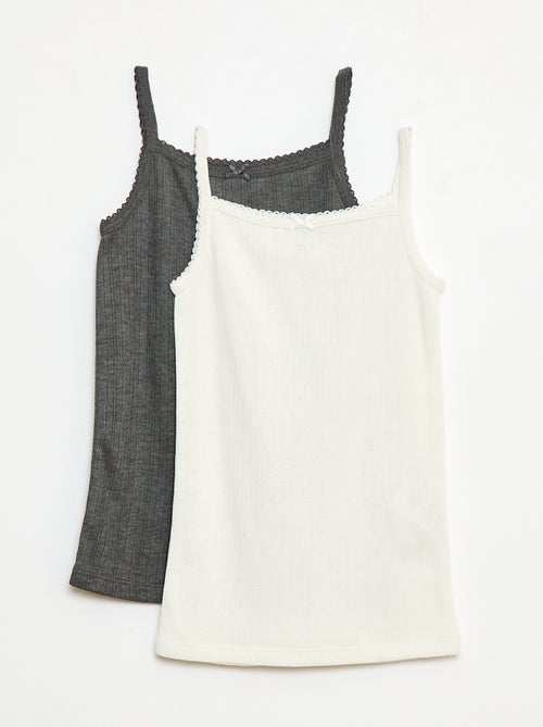 Pack de 2 camisolas interiores termorreguladoras em algodão - Kiabi