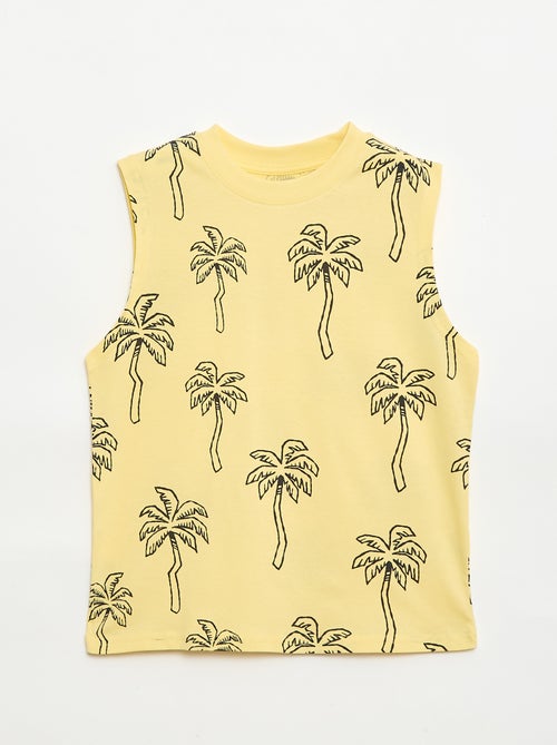 Pack de 2 camisolas sem mangas com gola redonda - Kiabi