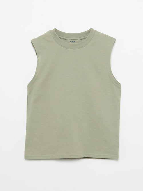 Pack de 2 camisolas sem mangas com gola redonda - Kiabi