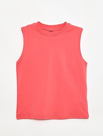 Pack de 2 camisolas sem mangas com gola redonda