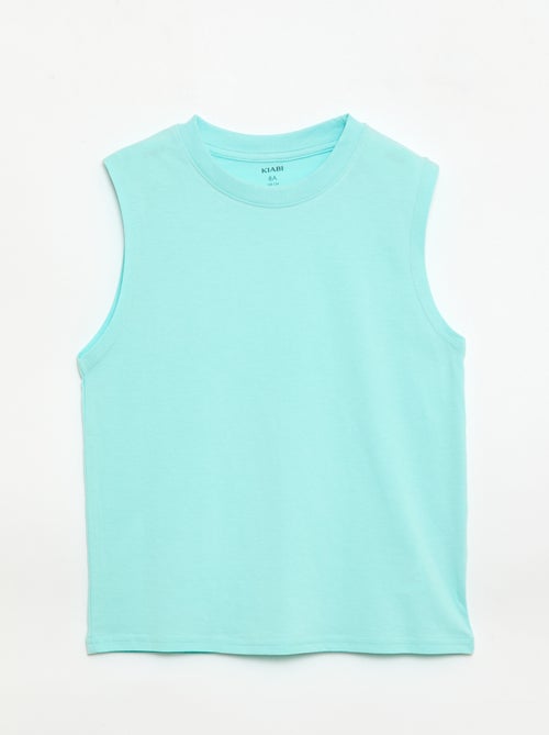 Pack de 2 camisolas sem mangas com gola redonda - Kiabi