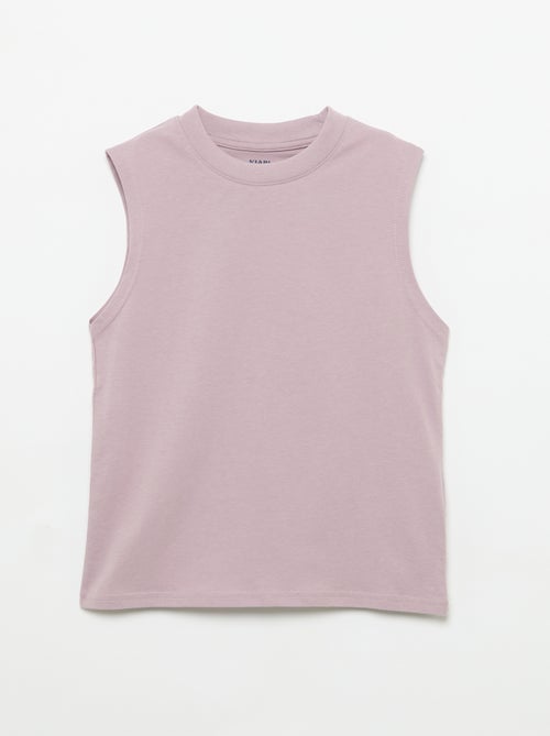 Pack de 2 camisolas sem mangas com gola redonda - Kiabi