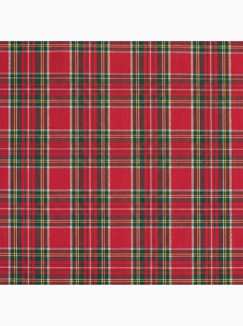 Pack de 2 capas de almofada de natal em algodão, fio dourado em relevo, padrão tartan - gamusi Vermelho - Kiabi
