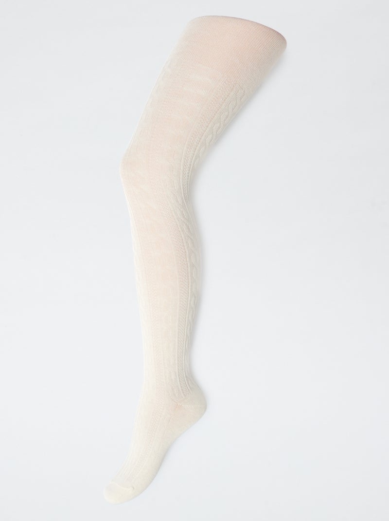 Pack de 2 collants de algodão Castanho - Kiabi