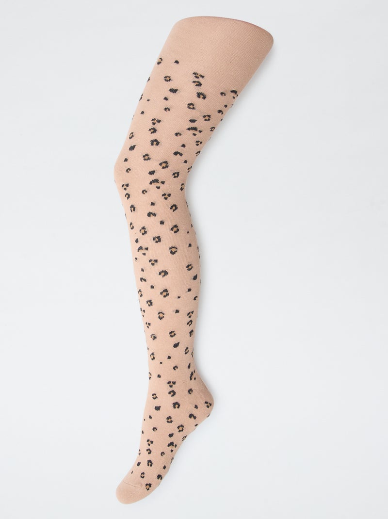 Pack de 2 collants 'leopardo' Castanho - Kiabi