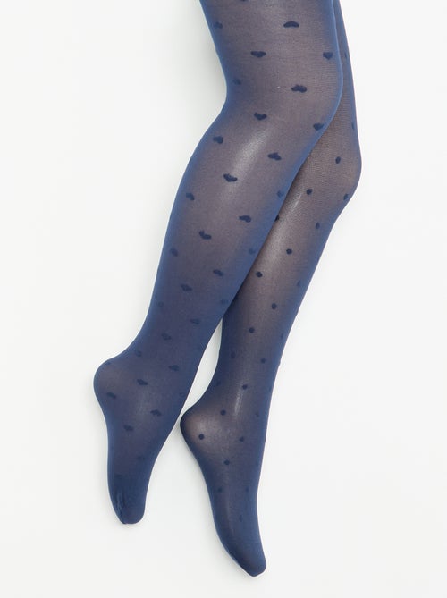 Pack de 2 collants leves estampados - Kiabi Pack de 2 collants leves estampados - Kiabi