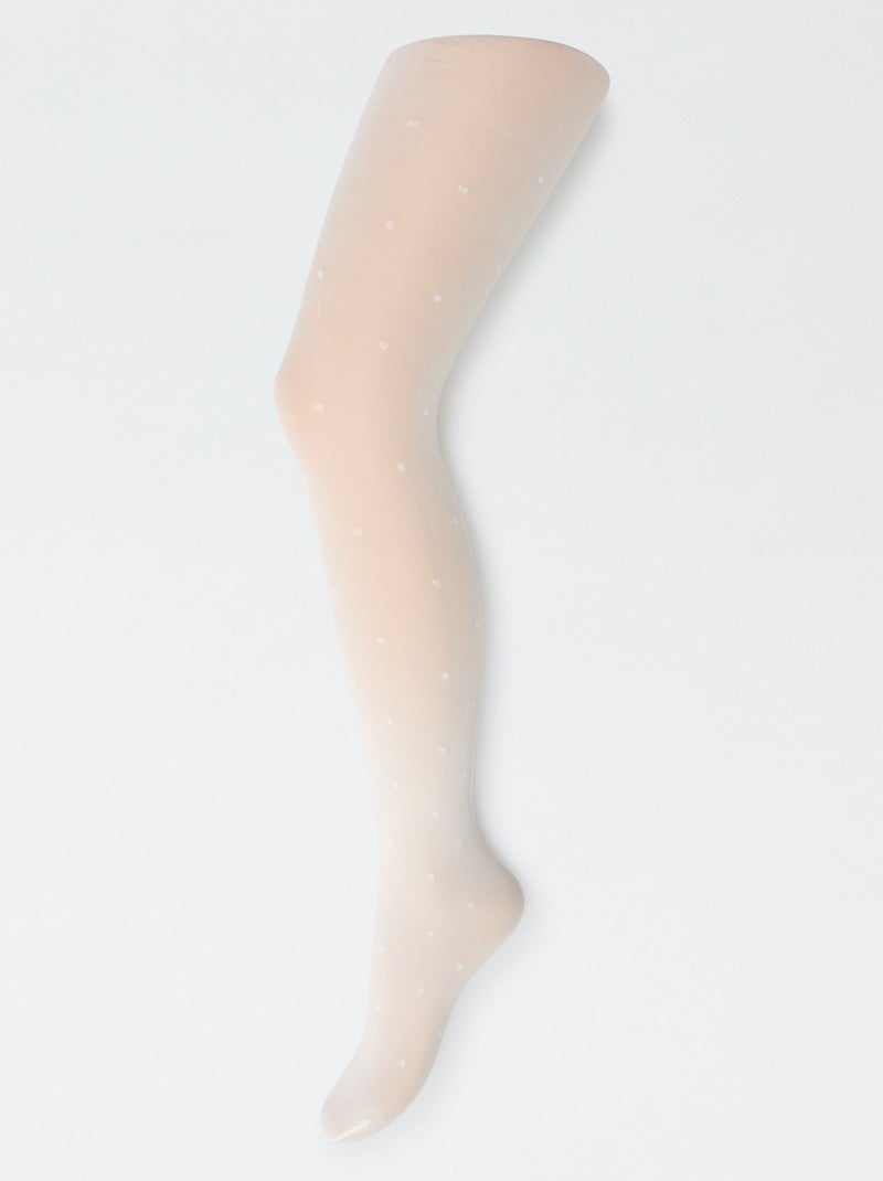 Pack de 2 collants leves estampados Branco - Kiabi