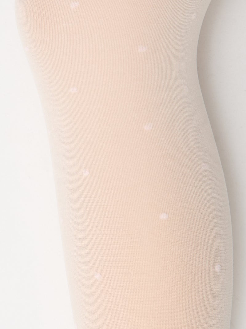 Pack de 2 collants leves estampados Branco - Kiabi