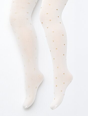 Pack de 2 collants leves estampados