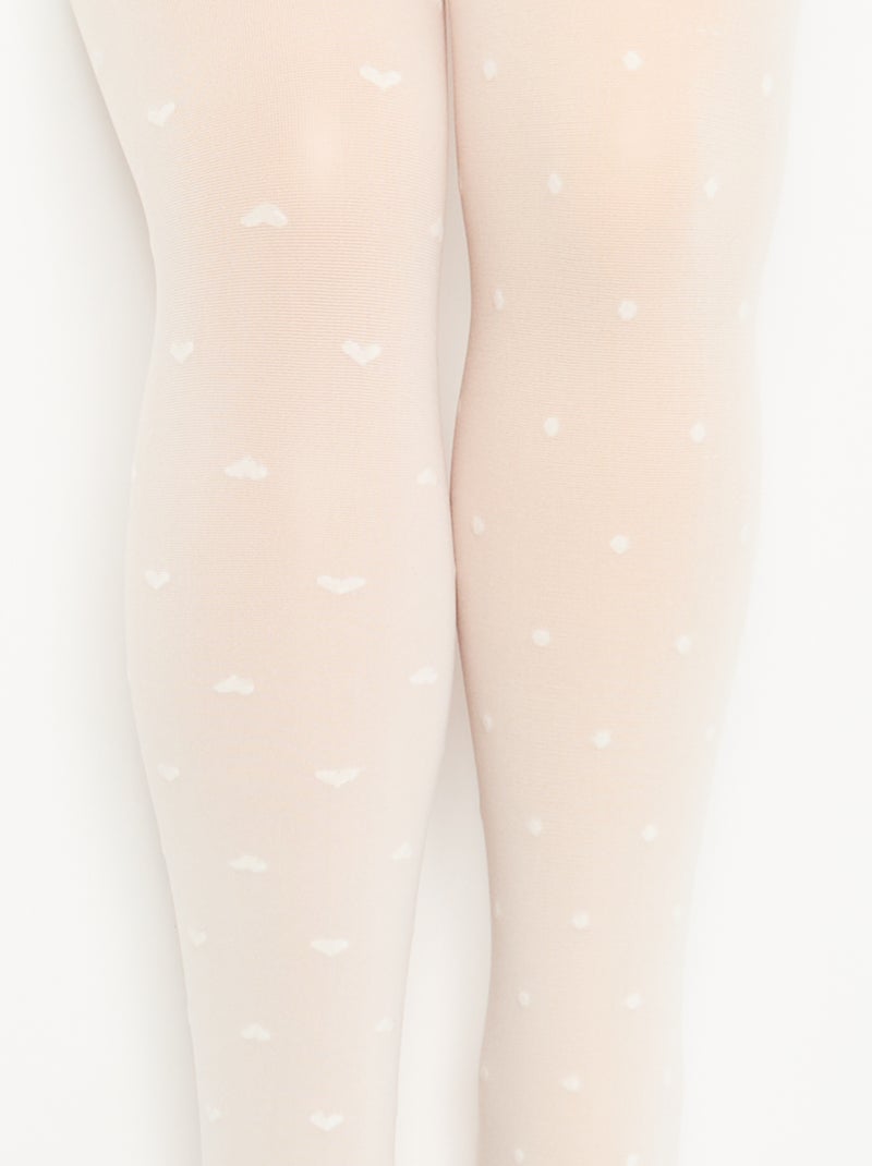 Pack de 2 collants leves estampados Branco - Kiabi
