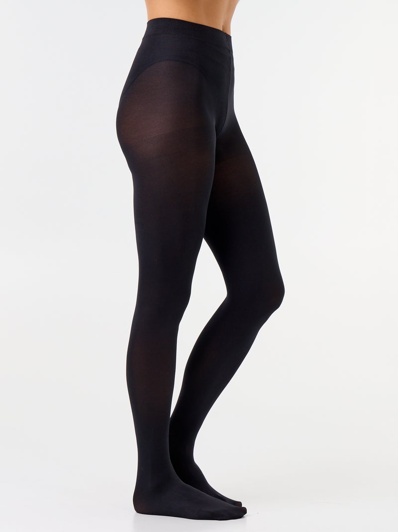 Pack de 2 collants pretos - 20 deniers Preto - Kiabi