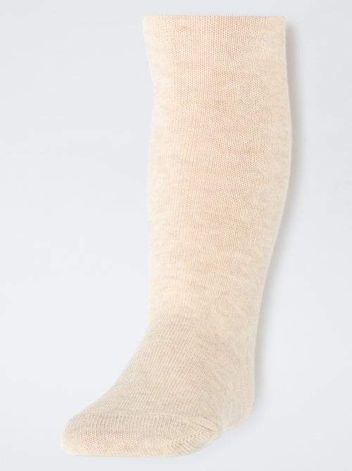 Pack de 2 collants quentes em jersey - Kiabi