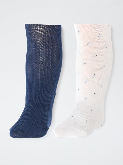 Pack de 2 collants quentes em jersey - Kiabi