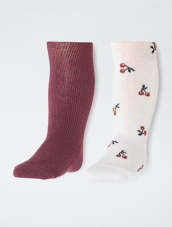 Pack de 2 collants quentes em jersey